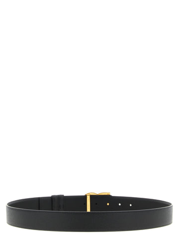 Black Calfskin Regular Belt