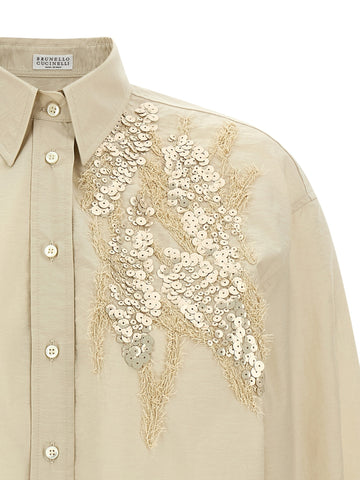 Beige Cotton Blouse