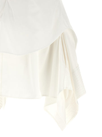 White Cotton Short Dress
