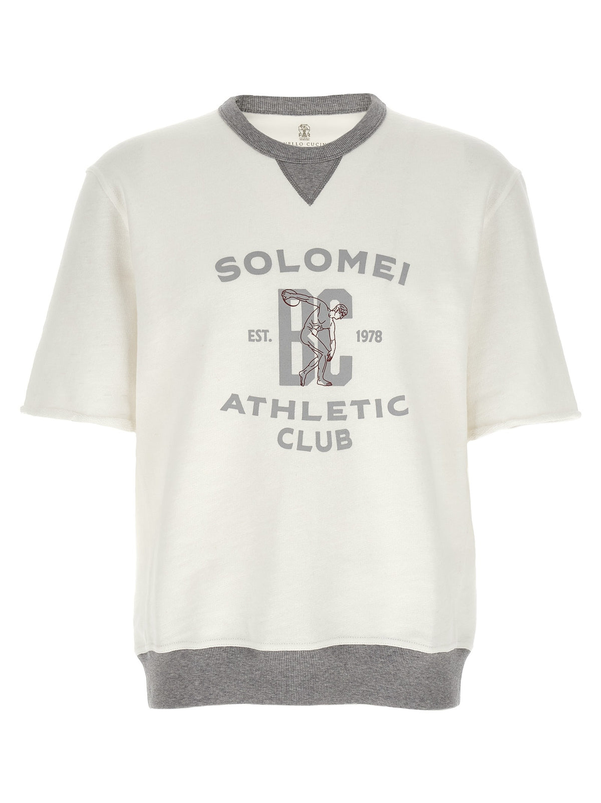 White Cotton Sweatshirt