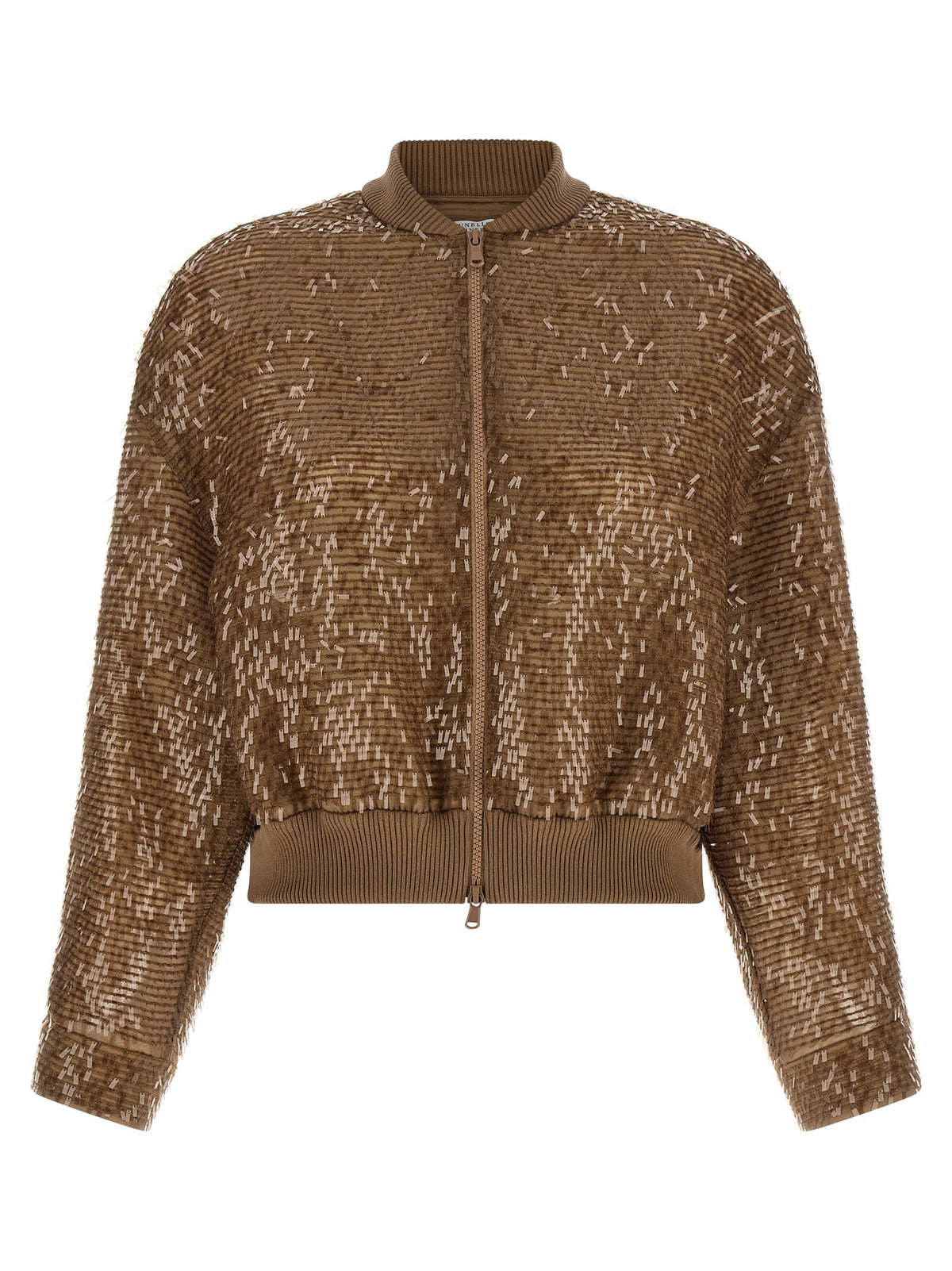 Brown Silk Cardigan