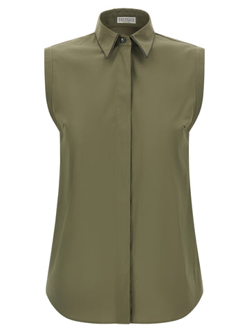 Bicolor Cotton Blouse