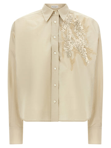 Beige Cotton Blouse