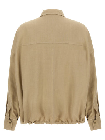 Beige Viscose Blouse