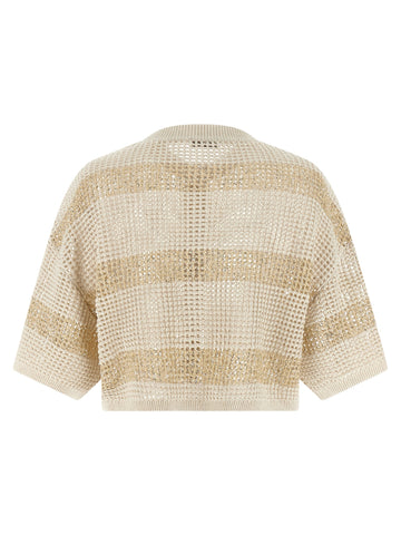 Beige Cotton Cardigan