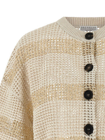 Beige Cotton Cardigan