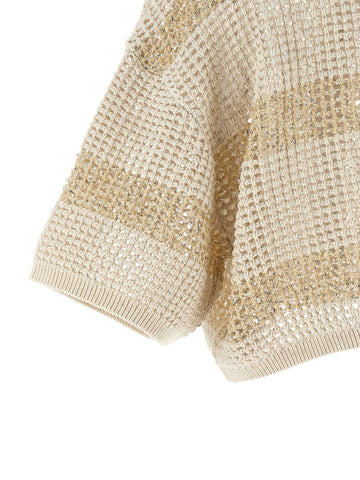 Beige Cotton Cardigan