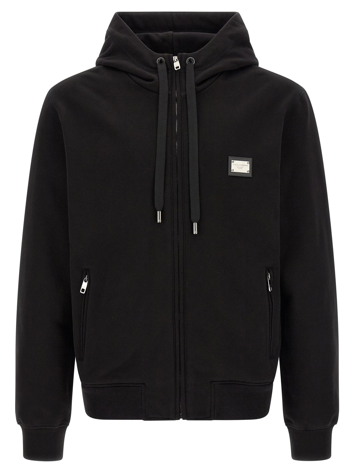 Black Cotton Sweatshirt