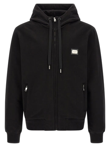 Black Cotton Sweatshirt