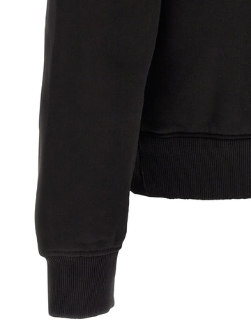 Black Cotton Sweatshirt