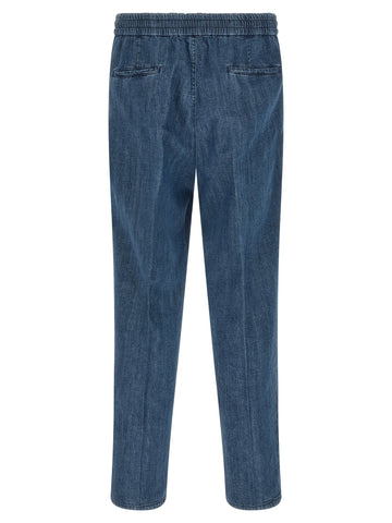 Blue Cotton Relaxed Fit Jeans