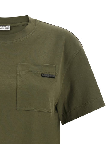 Bicolor Cotton T-Shirt