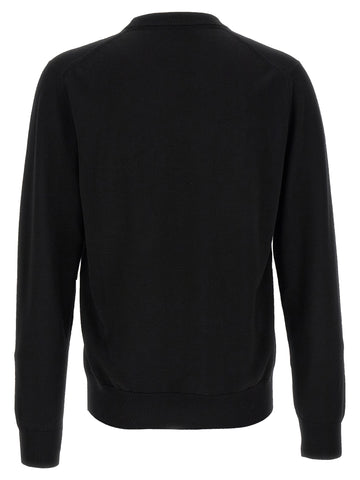 Black Virgin Wool Cardigan