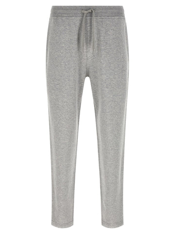Gray Cotton Athletic Pants