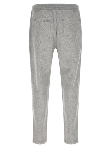 Gray Cotton Athletic Pants