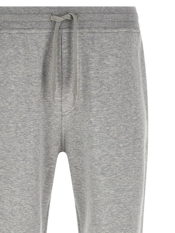 Gray Cotton Athletic Pants