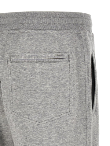 Gray Cotton Athletic Pants