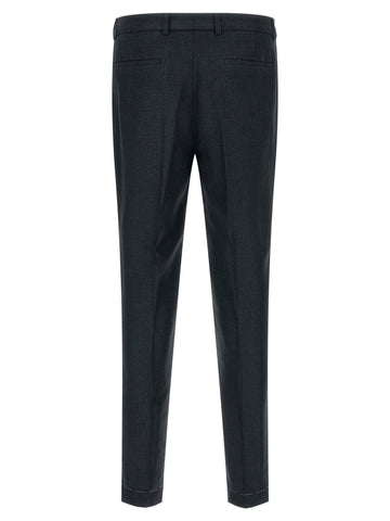 Blue Silk Two-Piece Suit