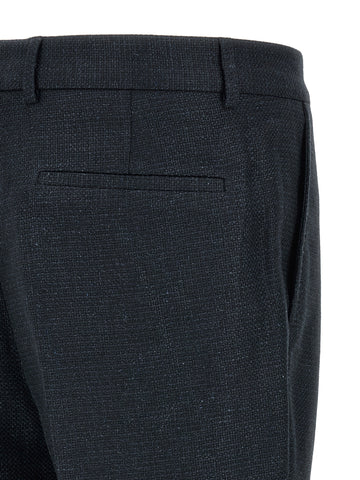Blue Silk Two-Piece Suit