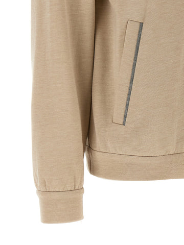 Beige Cotton Cardigan