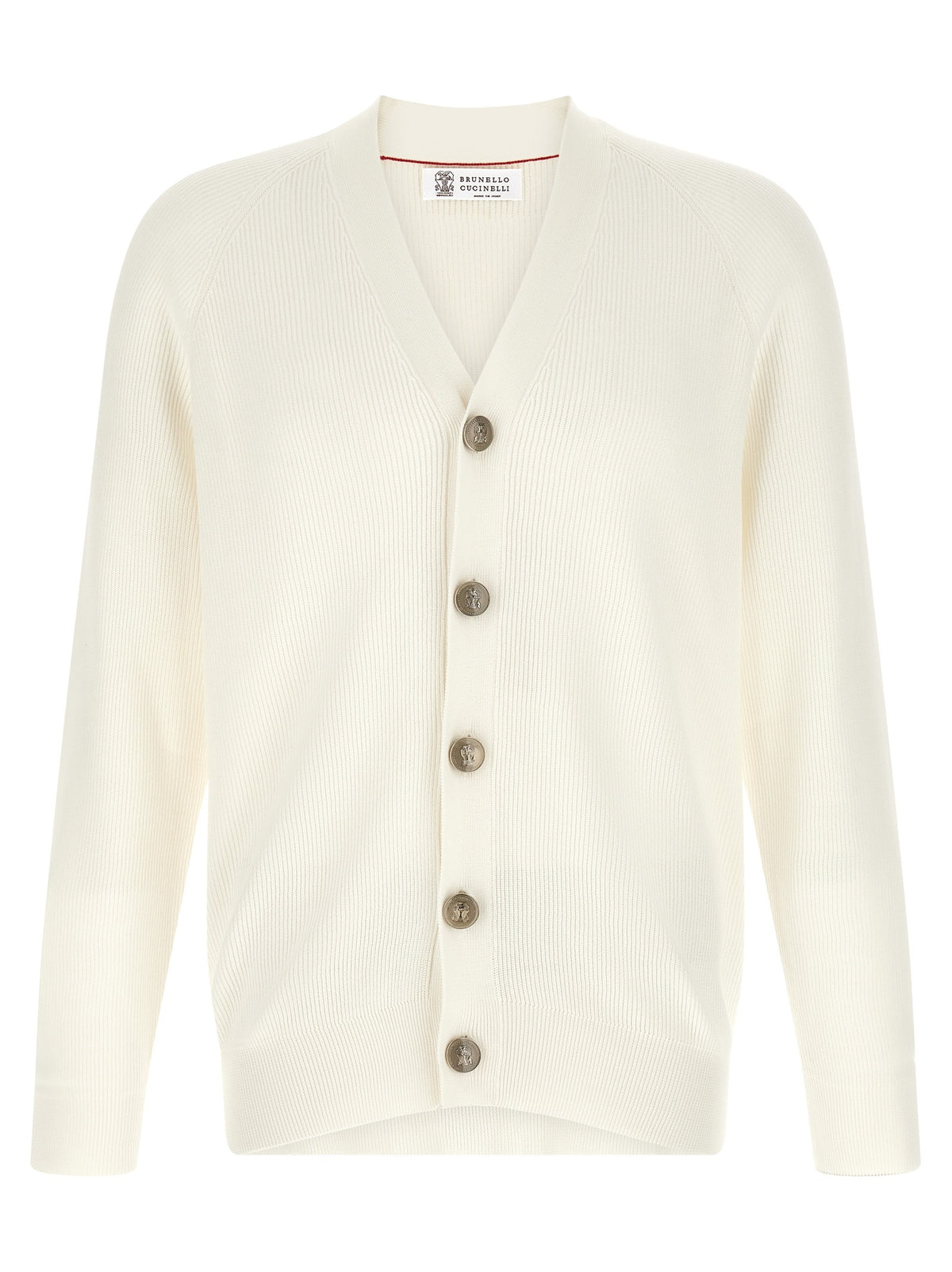 White Cotton Cardigan