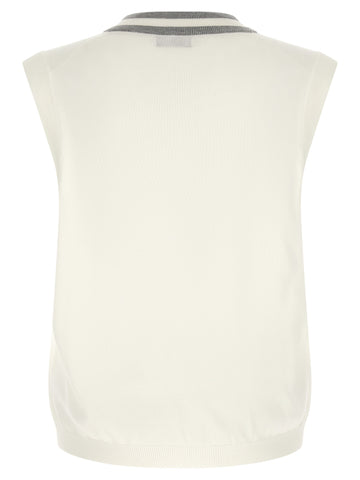 White Cotton Sweatshirt