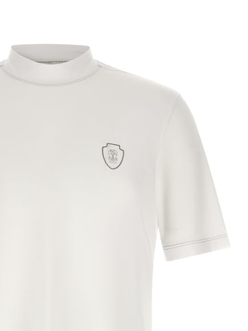White Polyamide T-Shirt