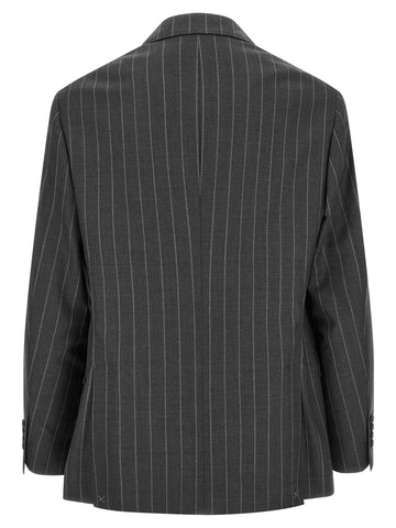 Gray Virgin Wool Blazer
