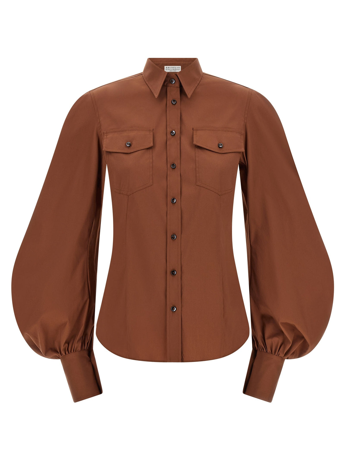 Brown Cotton Blouse