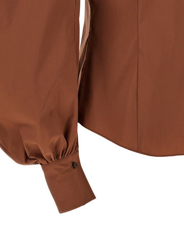 Brown Cotton Blouse