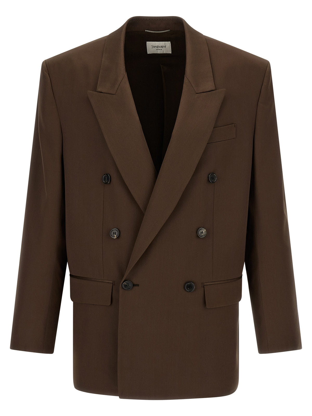Brown Silk Blazer
