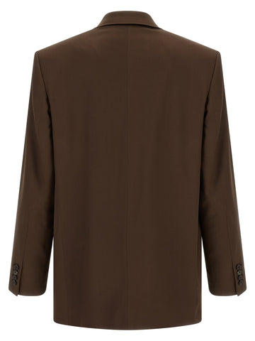 Brown Silk Blazer