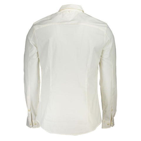 White Cotton Men's Shirt