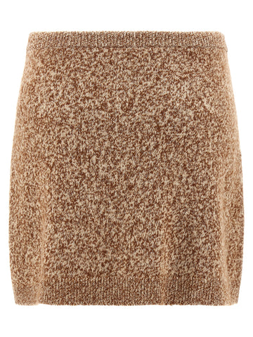Multicolor Virgin Wool Long Skirt