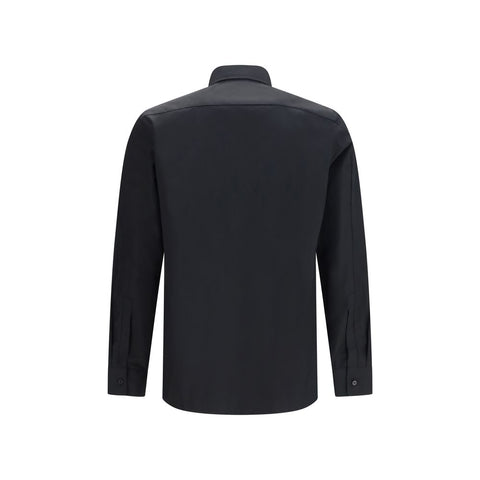 Black Cotton Dress Shirt