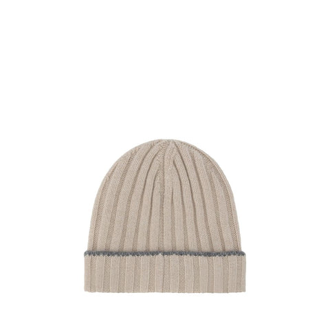 Beige Cashmere Beanie