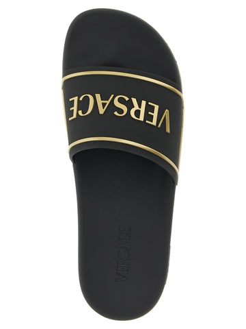 Black Polyurethane Slides