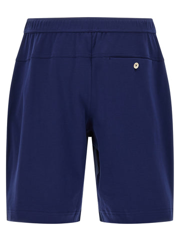 Blue Cotton Bermuda Shorts