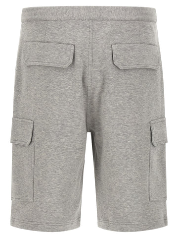 Gray Cotton Bermuda Shorts