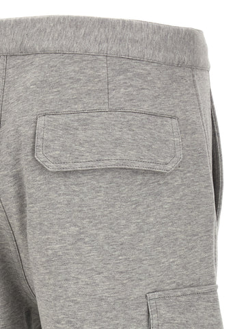 Gray Cotton Bermuda Shorts