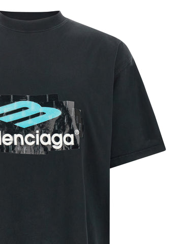 Black Cotton T-Shirt
