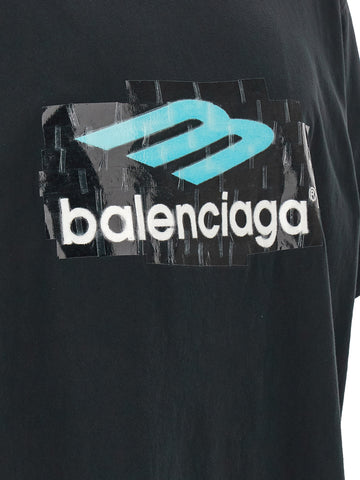 Black Cotton T-Shirt