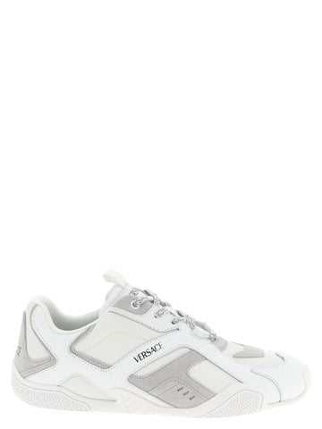 White Calfskin Athletic Sneakers