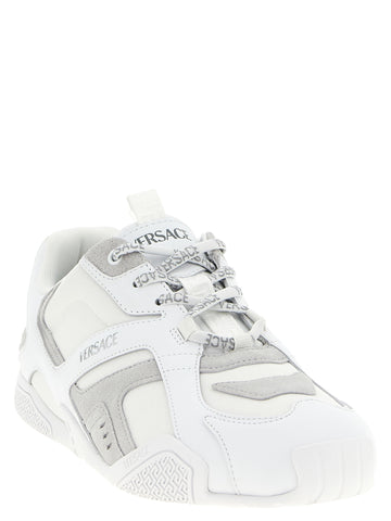 White Calfskin Athletic Sneakers