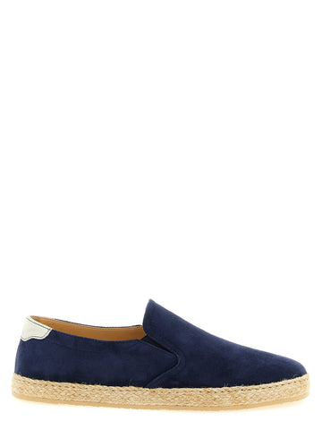 Blue Calfskin Espadrilles