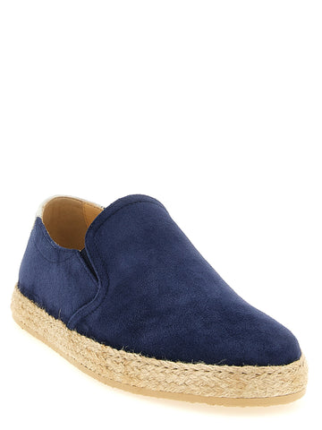 Blue Calfskin Espadrilles