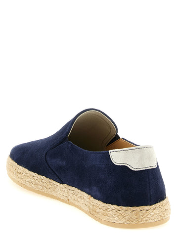 Blue Calfskin Espadrilles