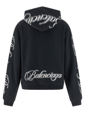 Black Cotton Sweatshirt