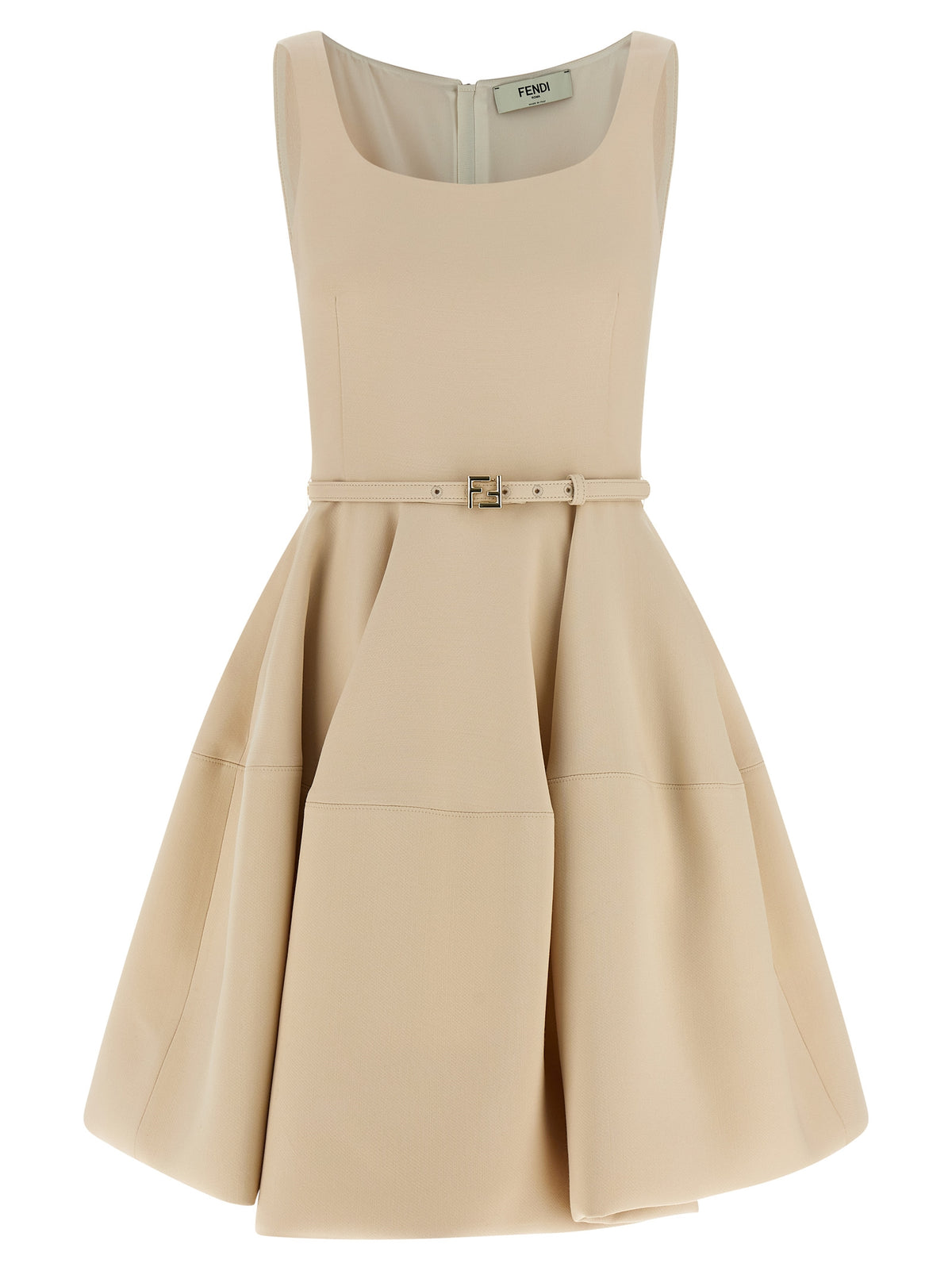Multicolor Wool Short Dress