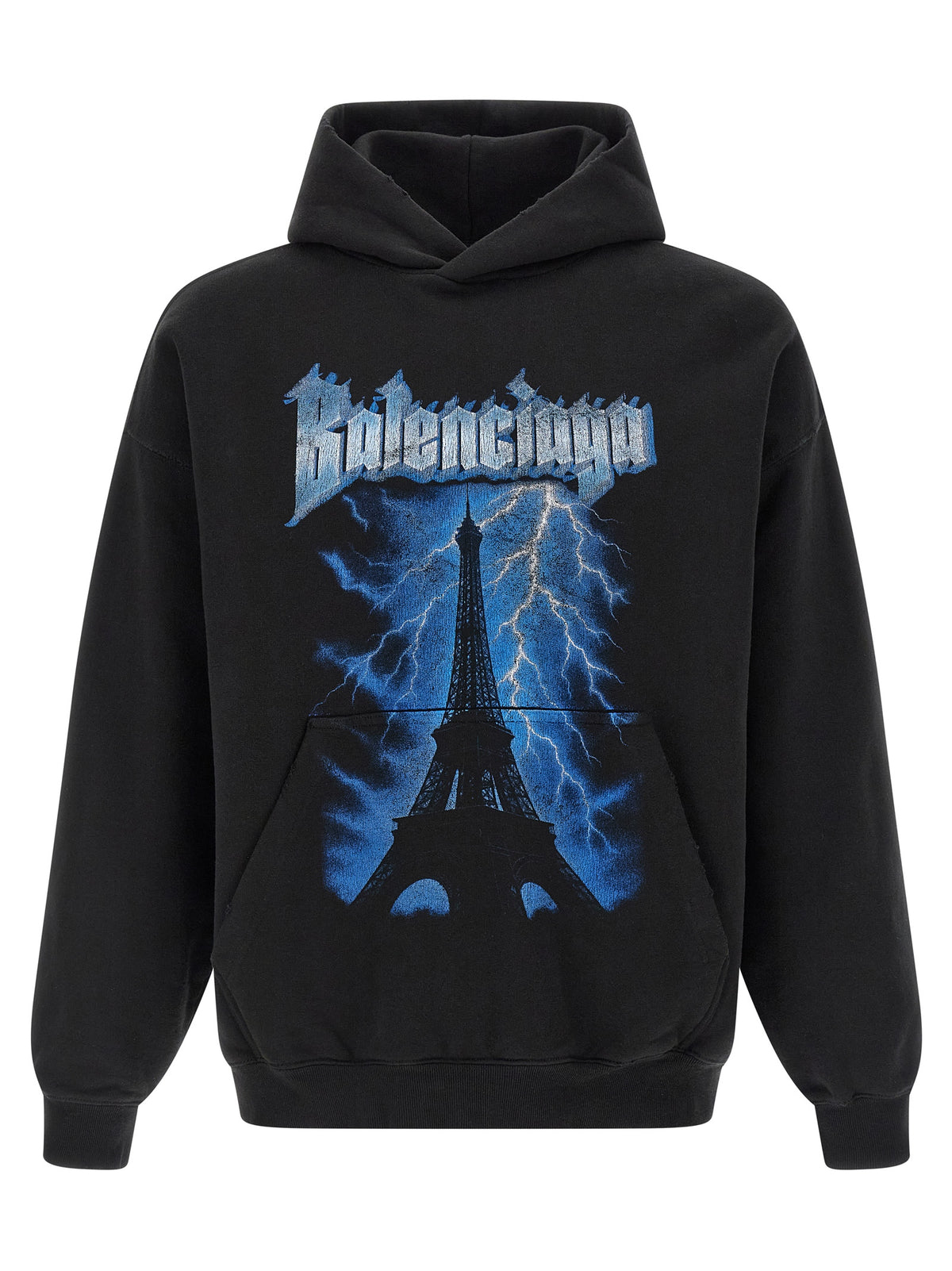 Black Cotton Sweatshirt